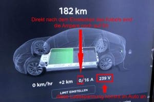 Tesla Laden Steckdose