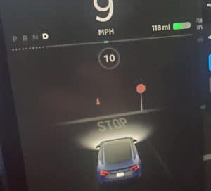 Tesla Stopp Sign Autopilot Update