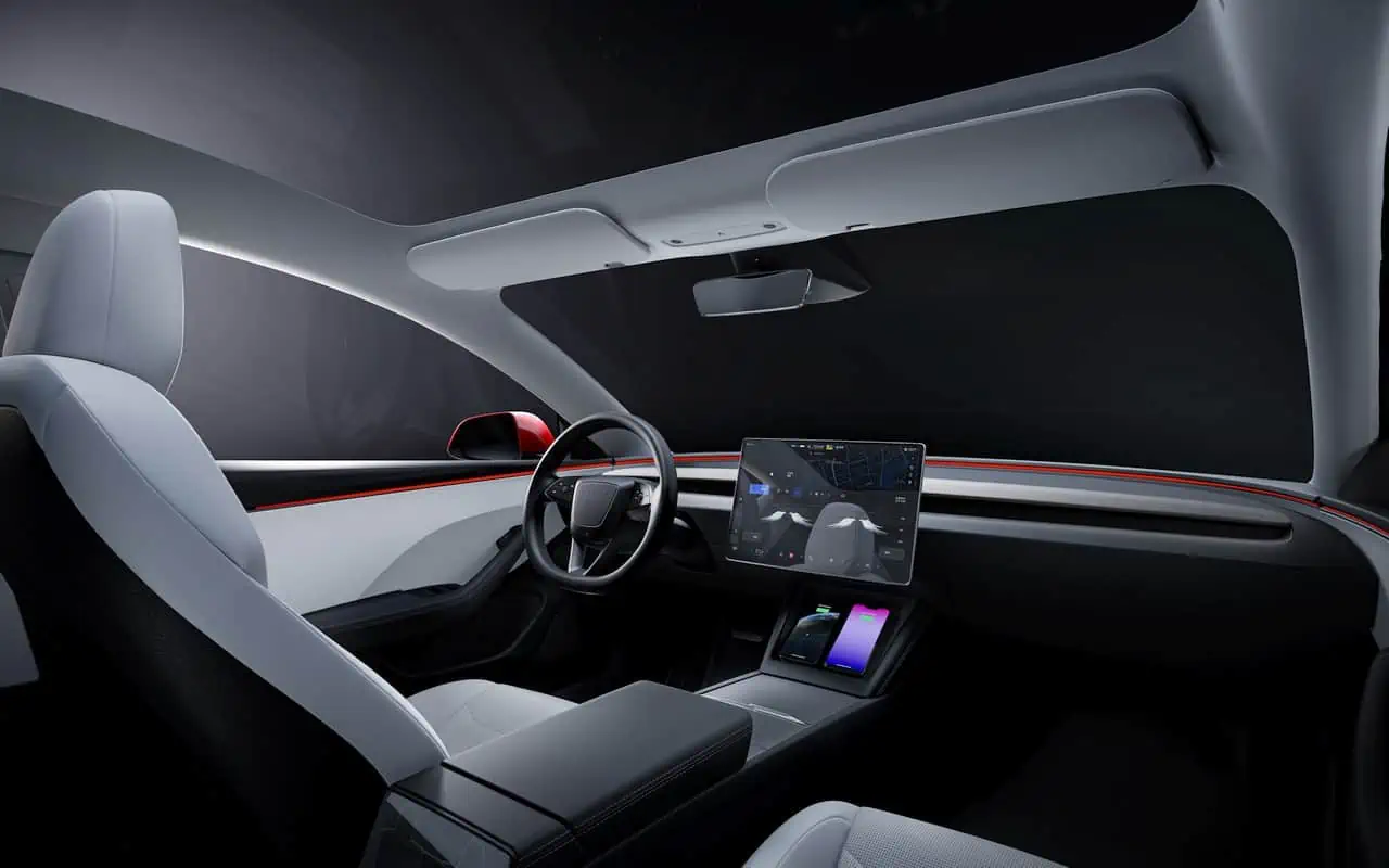 LED-beleuchteter Einstiegsleistenschutz vorne und hinten für Tesla Mod